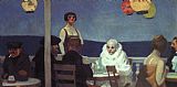 Edward Hopper Soir Bleu painting